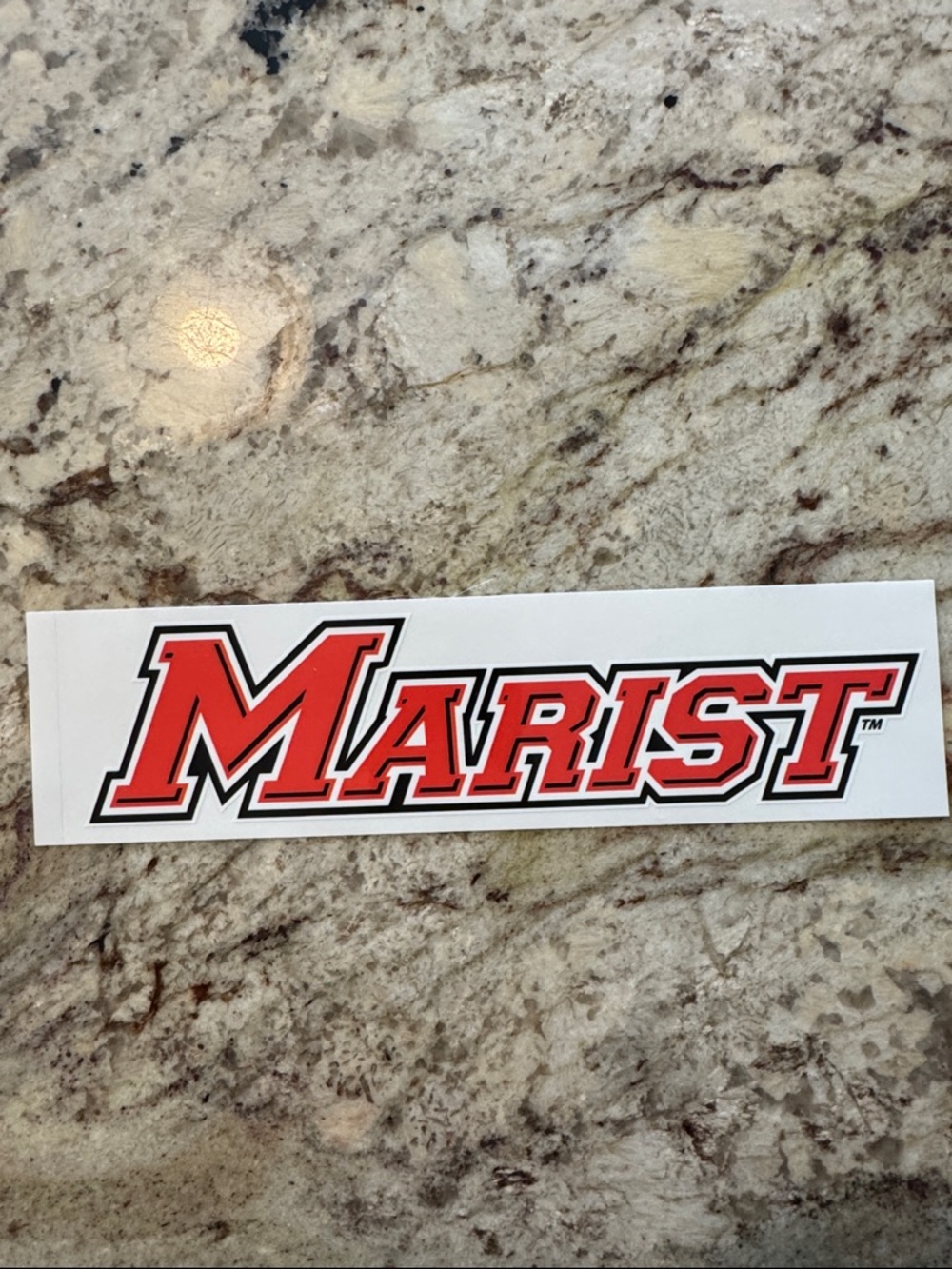 Marist Logo Sticker in Red and Black